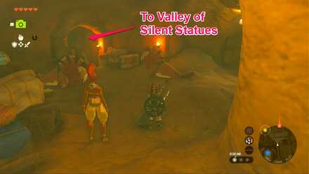 TotK - path to Valley of Silent Statues
