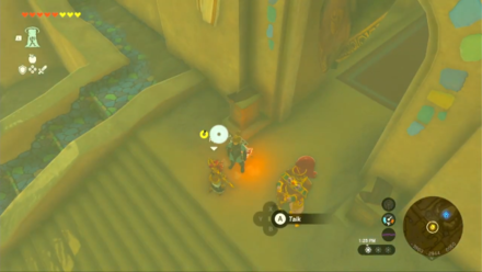 TotK - Riju at the palace entrance