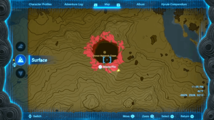 Zelda TotK - Poe Farming Location Map Image