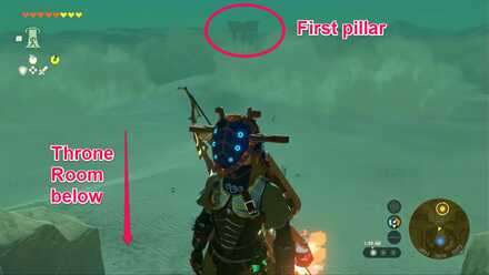 TotK - pillars view from Gerudo palace