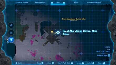 Great Abandoned Central Mine Map