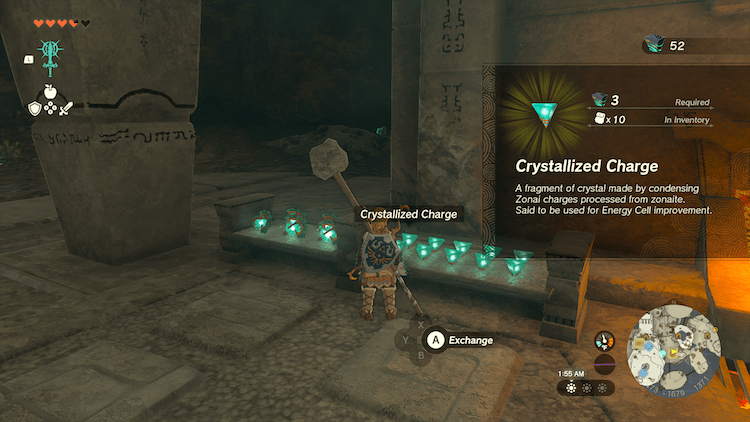 TotK - Mining Cave Crystallized Charge Shop