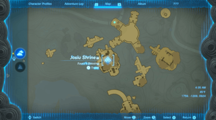 Zelda TOTK - Josiu Shrine