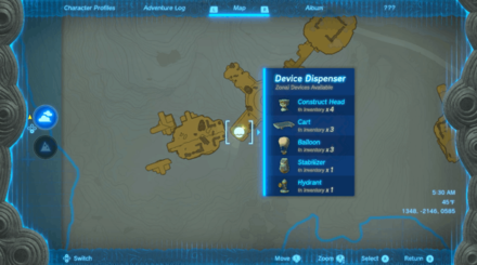 Tears of the Kingdom - Ukoojisi Shrine Device Dispenser