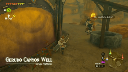 Gerudo Canyon Well Entrance Overworld Image