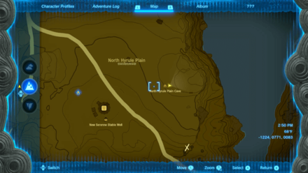 North Hyrule Plain Cave Entrance Map Image