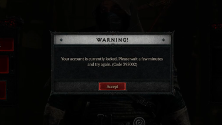 Diablo 4 - Error Code 395002