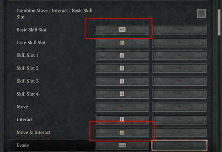 Unbind Left Click to Basic Skill