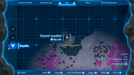 Zelda TotK - Bargainer Statue 3 Map Location