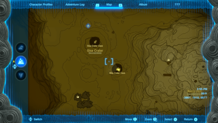 Gisa Crater Cave Entrance Map Image