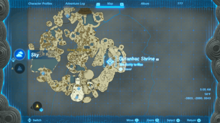 Zelda TotK - You can warp to the sky and the depths