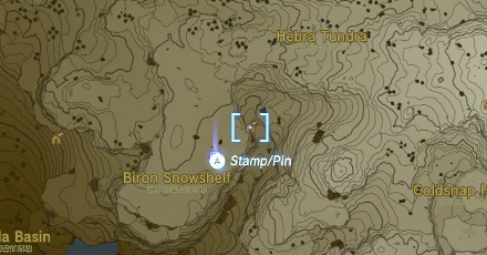 East Biron Snowshelf Cave Entrance Map Image