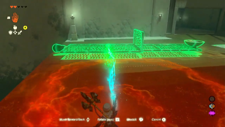 Zelda TotK Makasura Shrine Long Metal Structure