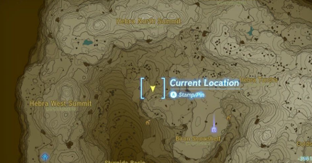 North Biron Snowshelf Cave Entrance Map Image