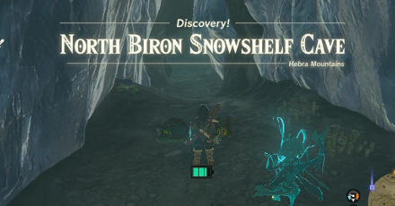 North Biron Snowshelf Cave Entrance Overworld Image