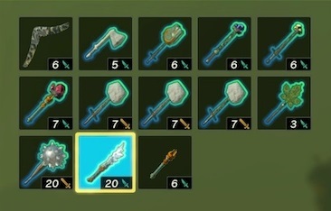 Zelda Totk - Ice Weapons