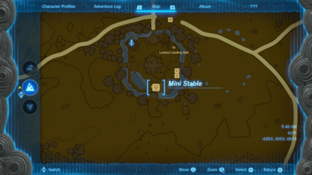 Tears of the Kingdom TOTK - Lookout Landing Mini Stable