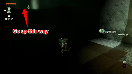 Zelda TotK Simosiwak Shrine Right Stairs