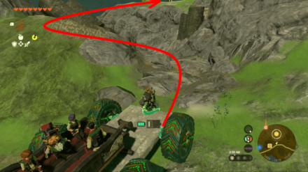 Zelda Tears of the Kingdom TOTK - Serenade to Kaysa Route to the Great Fairy