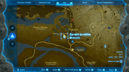 Zelda Tears of the Kingdom TotK - Great Fairy Tera Location Map