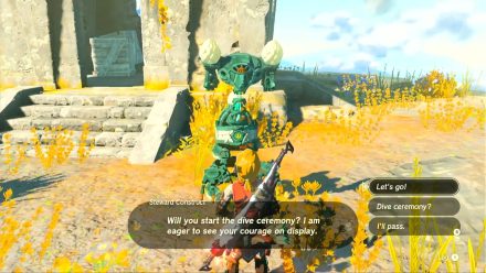 Zelda TotK Sihajog Shrine Steward Construct