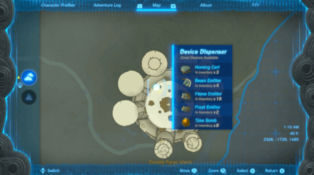 Tears of the Kingdom - Yansamin Shrine Device Dispenser