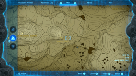 Hebra Great Skeleton Entrance Map Image