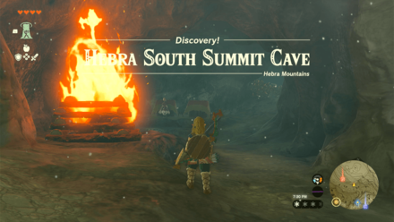Hebra South Summit Cave Entrance Overworld Image