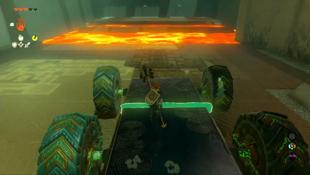 Zelda TotK Marakuguc Shrine Attached Wheel Contraptions