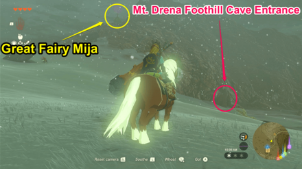 TotK - Mt. Drena Foothill Cave Entrance