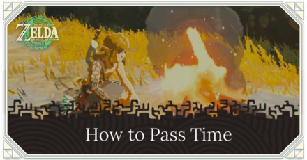 Zelda TotK - How to Pass Time
