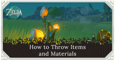 Zelda TOTK - How to Throw Items and Materials