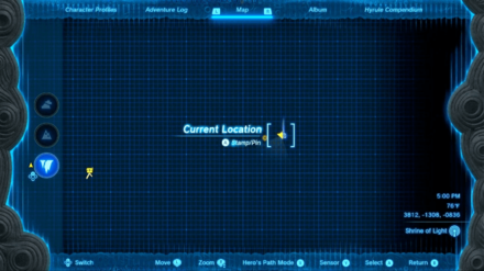 Zelda Tears of the Kingdom TotK - Hood of the Depths Map Location