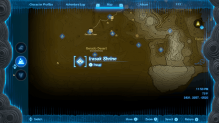 Zelda TOTK - Irasak Shrine