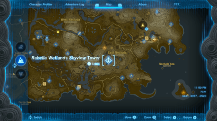 Tears of the Kingdom - Rabella Wetlands Skyview Tower