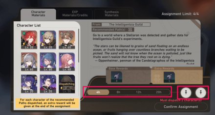 Honkai Star Rail - Dispatching Assignments - Step 3