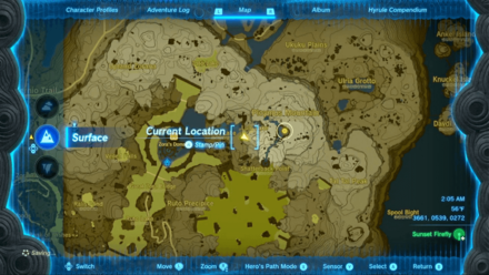 Ploymus Mountain Cave Entrance Map Image