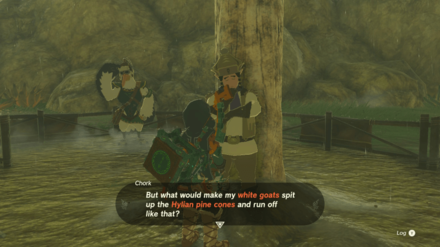 TOTK - White Goats Gone Missing Talk to Chork