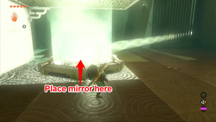 Zelda TotK Soryotanog Shrine Mirror Reflects Light