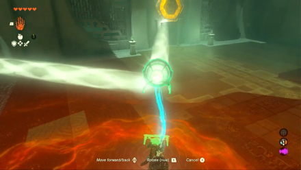 Zelda TotK Soryotanog Shrine Shrine Light on Mirror on Top of Altar Door