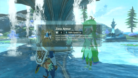 Tears of the Kingdom - Zora Armor Received