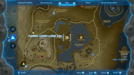 Tears of the Kingdom - Hudson Construction Site