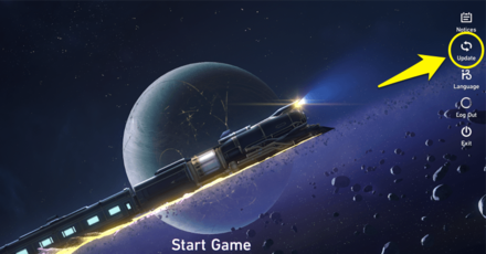 Honkai Star Rail - Update Button