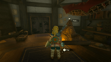 Tears of the Kingdom TOTK - Lookout Landing  Bargainer Statue