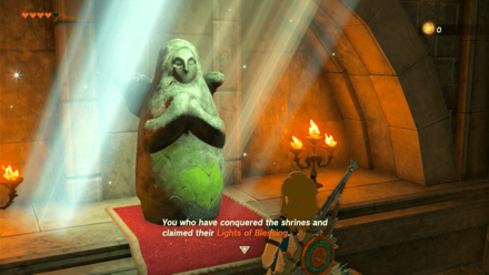 Zelda TotK - Lookout Landing Goddess Statue