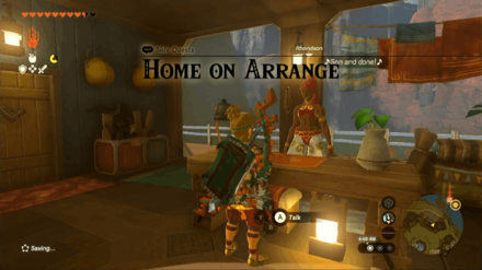 Zelda TotK - Complete the Home on Arrange Side Quest