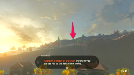 TotK The Hill Southeast of Tarrey Town