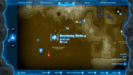 Zelda Tears of the Kingdom TotK - Desert Voe Spaulder Map Location