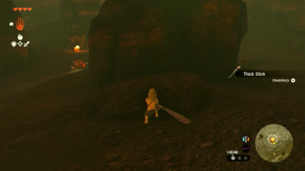 Zelda Tears of the Kingdom TotK Grabbing the Thick Stick