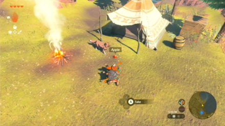 TotK Feeding the Dog